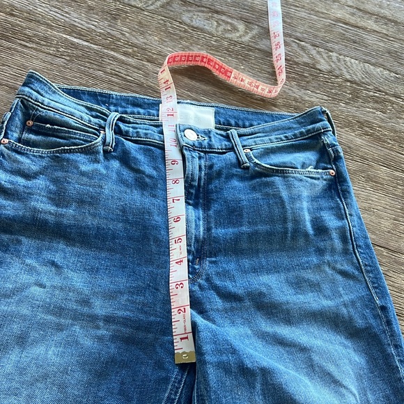 MOTHER THE DAZZLER “cowboys don’t cry” wash DENIM BLUE JEANS SIZE 29 - Picture 13 of 15